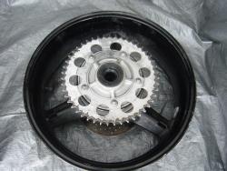 01-03 Suzuki GSXR 600 Rear Wheel with Sprocket and Rotor