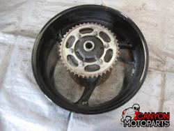 11-23 Suzuki GSXR 600 750 Rear Wheel with Sprocket and Rotor
