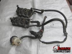 09-14 Yamaha YZF R1 Front Master Cylinder, Brake Lines and Calipers