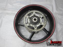 09-14 Yamaha YZF R1 Rear Wheel with Sprocket and Rotor
