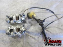 11-23 Suzuki GSXR 600 750 Brembo 19x18 Front Master Cylinder, Brake Lines and Brembo Calipers