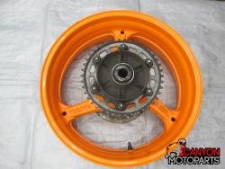 06-07 Honda CBR 1000RR Rear Wheel with Sprocket and Rotor
