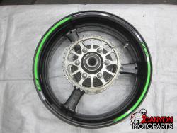 21-25 Kawasaki ZX10R Rear Wheel with Sprocket and Rotor