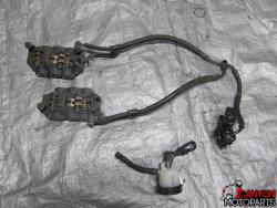 09-12 Yamaha YZF R1 Front Master Cylinder, Brake Lines and Calipers