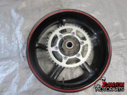 08-16 Yamaha YZF R6 Rear Wheel with Sprocket and Rotor