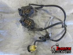 08-16 Yamaha YZF R6 Front Master Cylinder, Brake Lines and Calipers