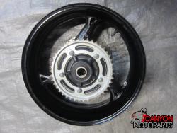 08-17 Suzuki GSXR 1300 Hayabusa Rear Wheel with Sprocket and Rotor