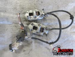 11-23 Suzuki GSXR 600 750 Front Master Cylinder, Brake Lines and Calipers