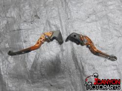 08-14 Yamaha YZF R6 Aftermarket Foldable Extendable Levers