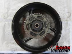 11-23 Suzuki GSXR 600 750 Rear Wheel with Sprocket and Rotor