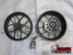 06-07 Suzuki GSXR 600 750 Aftermarket Carrozzeria Vtrack Forged Al Wheels