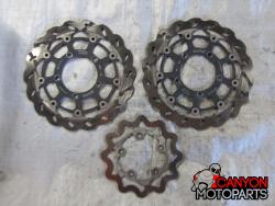 06-07 Suzuki GSXR 600 750 Aftermarket GALFER DC348RW AF339 Brake Rotors