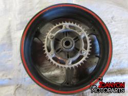 05-06 Honda CBR 600RR Rear Wheel with Sprocket and Rotor