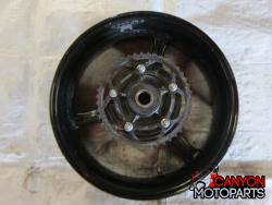 06-07 Suzuki GSXR 600 750 Rear Wheel with Sprocket and Rotor