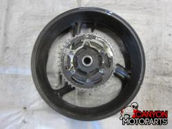 11-23 Suzuki GSXR 600 750 Rear Wheel with Sprocket and Rotor