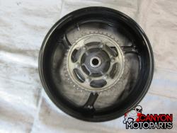 11-23 Suzuki GSXR 600 750 Rear Wheel with Sprocket and Rotor