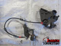 16-20 Kawasaki ZX10R Rear Master Cylinder, Brake Lines and Caliper