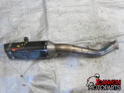 16-20 Kawasaki ZX10R Graves Carbon Fiber Slip On with Titanium Mid Pipe