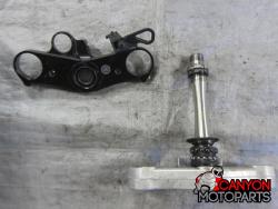 07-08 Yamaha R1 Upper and Lower Triple Tree with Steering Stem 