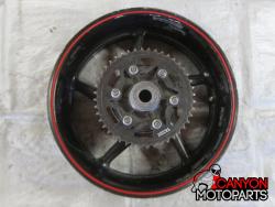 07-08 Yamaha R1 Rear Wheel with Sprocket and Rotor