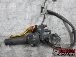 01-06 Honda CBR F4i Left Clipon and Controls