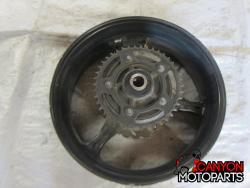 06-07 Suzuki GSXR 600 750 Rear Wheel with Sprocket and Rotor
