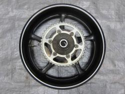 08-14 Yamaha YZF R6 Rear Wheel with Sprocket and Rotor
