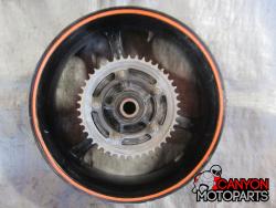 07-08 Suzuki GSXR 1000 Rear Wheel with Sprocket and Rotor