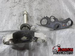 06-07 Suzuki GSXR 600 750 Upper and Lower Triple Tree with Steering Stem 